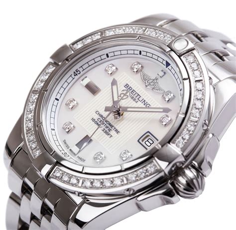 breitling women's watch with diamonds